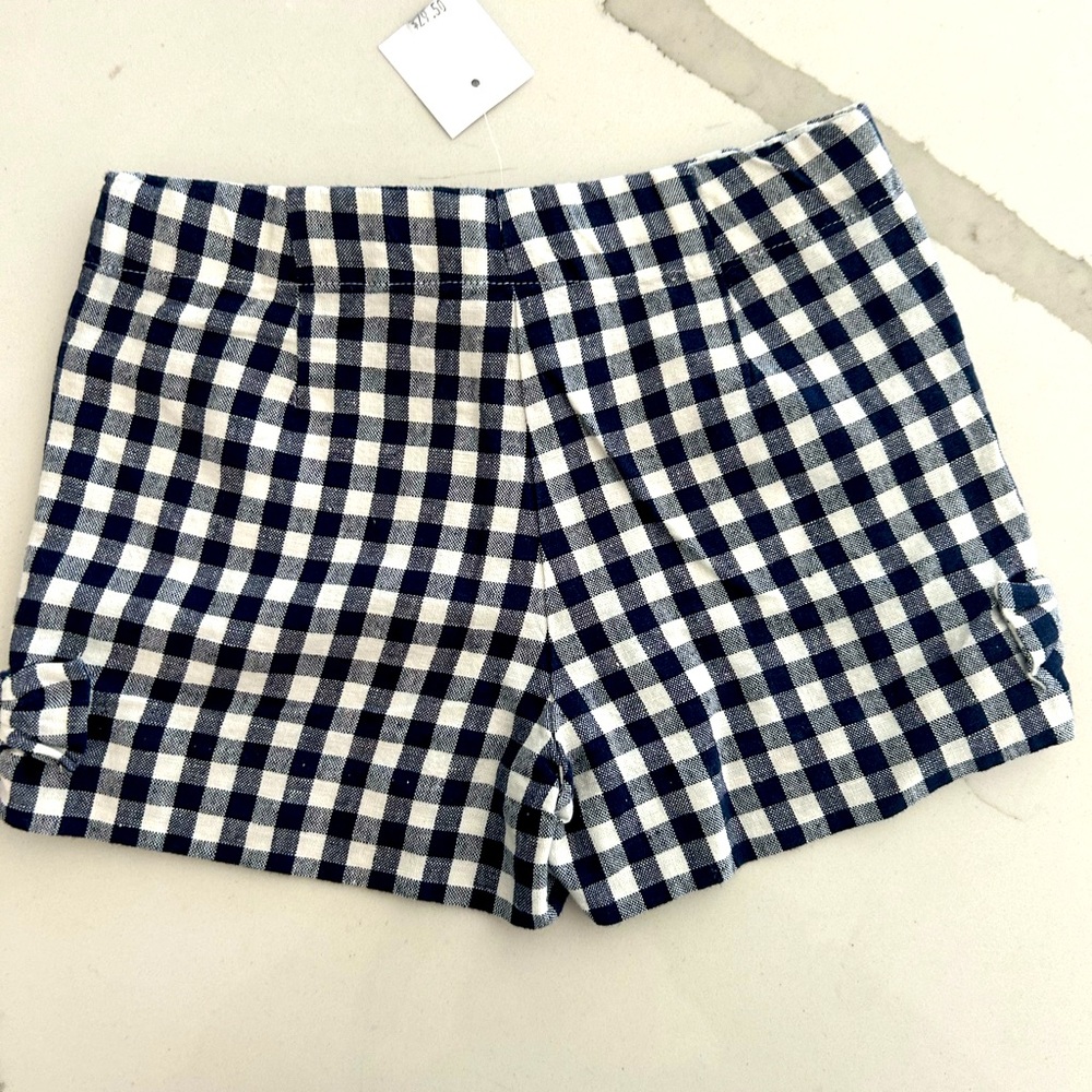 Crewcuts girls gingham shorts